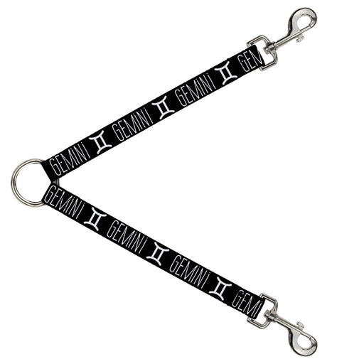 Dog Leash Splitter - Zodiac GEMINI/Symbol Black/White Dog Leash Splitters Buckle-Down   