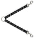 Dog Leash Splitter - Zodiac GEMINI/Symbol Black/White Dog Leash Splitters Buckle-Down   