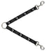 Dog Leash Splitter - Zodiac VIRGO/Symbol Black/White Dog Leash Splitters Buckle-Down   