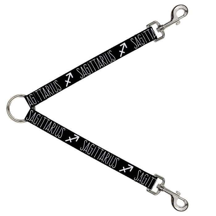 Dog Leash Splitter - Zodiac SAGITTARIUS/Symbol Black/White Dog Leash Splitters Buckle-Down   