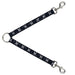 Dog Leash Splitter - Zodiac Pisces Symbol/Constellations Black/White Dog Leash Splitters Buckle-Down   