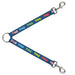 Dog Leash Splitter - Bowties Blue/Multi Color Dog Leash Splitters Buckle-Down   