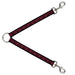 Dog Leash Splitter - BD Monogram2 Red/Black Dog Leash Splitters Buckle-Down   