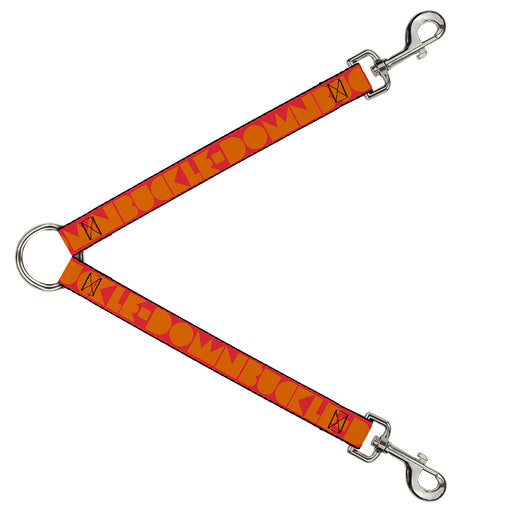 Dog Leash Splitter - BUCKLE-DOWN Shapes Red/Orange Dog Leash Splitters Buckle-Down   