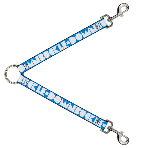 Dog Leash Splitter - BUCKLE-DOWN Shapes Turquoise/White Dog Leash Splitters Buckle-Down   