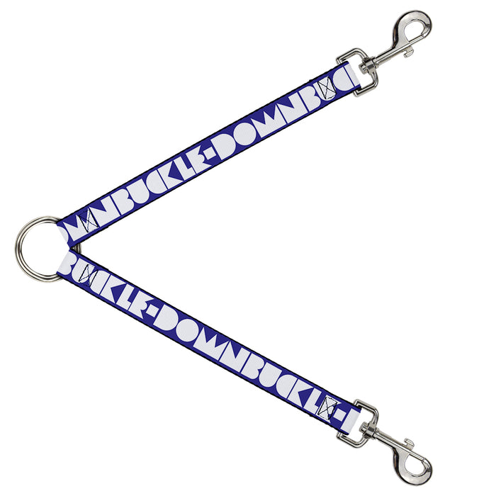 Dog Leash Splitter - BUCKLE-DOWN Shapes Blue/White Dog Leash Splitters Buckle-Down   