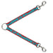 Dog Leash Splitter - BUCKLE-DOWN Shapes Red/Dot Turquoise/White Dog Leash Splitters Buckle-Down   