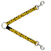 Dog Leash Splitter - Bananas Stacked Cartoon Black/Yellows Dog Leash Splitters Buckle-Down   