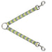 Dog Leash Splitter - Chevron Weave Grays/Yellow/Green Dog Leash Splitters Buckle-Down   