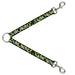 Dog Leash Splitter - CASH MONEY w/$$$ Black/White/Yellow/Green Dog Leash Splitters Buckle-Down   