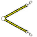 Dog Leash Splitter - CAUTION BIOHAZARD Black/Yellow Dog Leash Splitters Buckle-Down   
