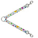 Dog Leash Splitter - Dots/Grid3 White/Gray/Multi Color Dog Leash Splitters Buckle-Down   