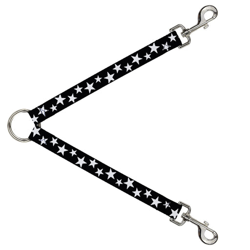 Dog Leash Splitter - Multi Stars Black/White Dog Leash Splitters Buckle-Down   