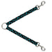 Dog Leash Splitter - Multi Stars Black/Turquoise Dog Leash Splitters Buckle-Down   