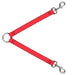 Dog Leash Splitter - Mini Hearts Monogram Red/White Dog Leash Splitters Buckle-Down   