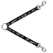 Dog Leash Splitter - THE MOUNTAINS ARE CALLING AND I MUST GO/Mountains Outline3 Black/Gray/White Dog Leash Splitters Buckle-Down   