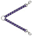 Dog Leash Splitter - Plaid X2 Purple/Gray/White/Black Dog Leash Splitters Buckle-Down   