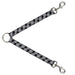 Dog Leash Splitter - Plaid X2 Black/Grays/White Dog Leash Splitters Buckle-Down   