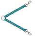 Dog Leash Splitter - Pinwheel Plumes Beige/Turquoise Dog Leash Splitters Buckle-Down   