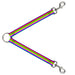 Dog Leash Splitter - Stripes Purple/Orange/Green/Yellow/Pink/Blue Dog Leash Splitters Buckle-Down   