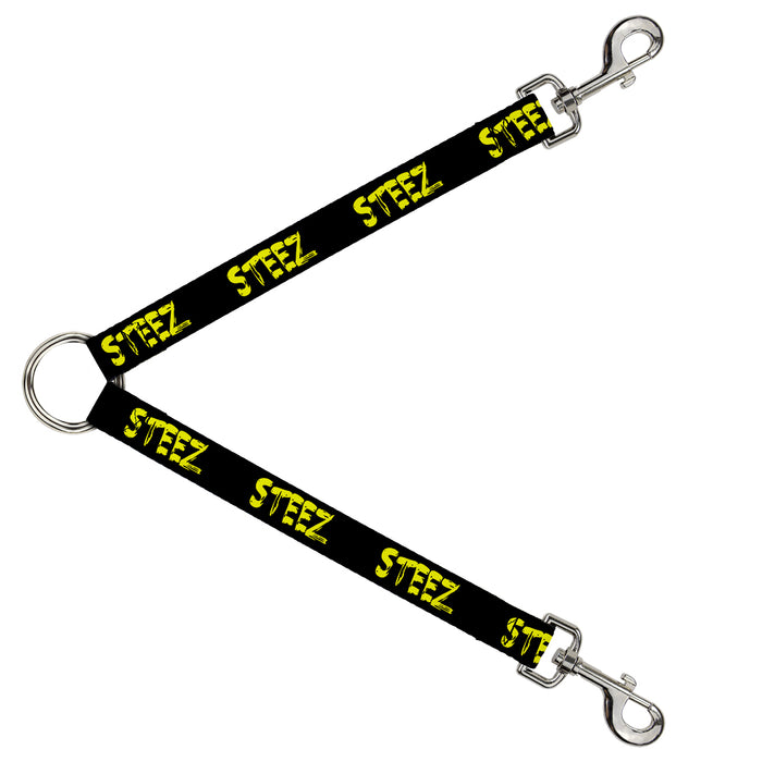 Dog Leash Splitter - STEEZ Black/Yellow Dog Leash Splitters Buckle-Down   