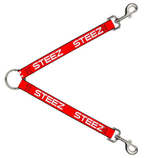 Dog Leash Splitter - STEEZ Red/White Dog Leash Splitters Buckle-Down   