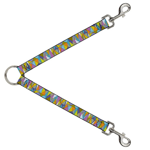 Dog Leash Splitter - Stained Glass Mosaic Multi Color Dog Leash Splitters Buckle-Down   