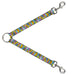 Dog Leash Splitter - Stained Glass Mosaic Multi Color Dog Leash Splitters Buckle-Down   