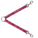Dog Leash Splitter - Skewed Squares Stacked Purple/Orange/Pinks Dog Leash Splitters Buckle-Down   