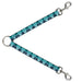 Dog Leash Splitter - Tie Dye Reflection Turquoise Blues Dog Leash Splitters Buckle-Down   