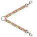 Dog Leash Splitter - Tie Dye Swirl Multi Color/White Dog Leash Splitters Buckle-Down   