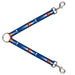 Dog Leash Splitter - Colorado Skier2 Blue/White/Red/Yellow Dog Leash Splitters Buckle-Down   