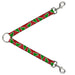 Dog Leash Splitter - Christmas Trees/Stars Red/White/Green Dog Leash Splitters Buckle-Down   