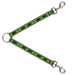 Dog Leash Splitter - Christmas Stitch Moose/Snowflakes Red/Green Dog Leash Splitters Buckle-Down   