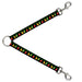 Dog Leash Splitter - Christmas Lights Black/Multi Color Dog Leash Splitters Buckle-Down   