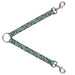 Dog Leash Splitter - Sheriff's Gear/Vertical Stripe Turquoise/Browns Dog Leash Splitters Buckle-Down   