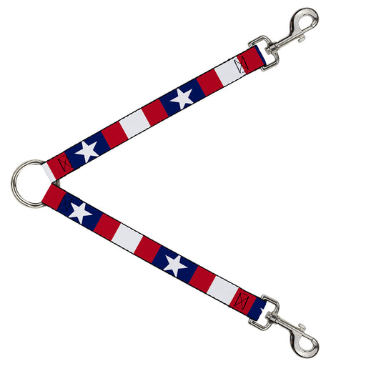 Dog Leash Splitter - Stars & Stripes Ribbon Red/Blue/White Dog Leash Splitters Buckle-Down   