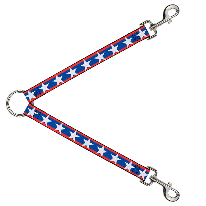 Dog Leash Splitter - Stars/Stripes Red/Blue/White Dog Leash Splitters Buckle-Down   