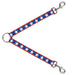 Dog Leash Splitter - Stars/Stripes Red/Blue/White Dog Leash Splitters Buckle-Down   
