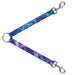 Dog Leash Splitter - Squares Stacked Blues/Pinks/Purples Dog Leash Splitters Buckle-Down   