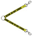 Dog Leash Splitter - CRIME SCENE DO NOT CROSS Yellow/Black Dog Leash Splitters Buckle-Down   