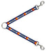Dog Leash Splitter - COLORADO Text Flag Blue/White/Red/Yellow Dog Leash Splitters Buckle-Down   