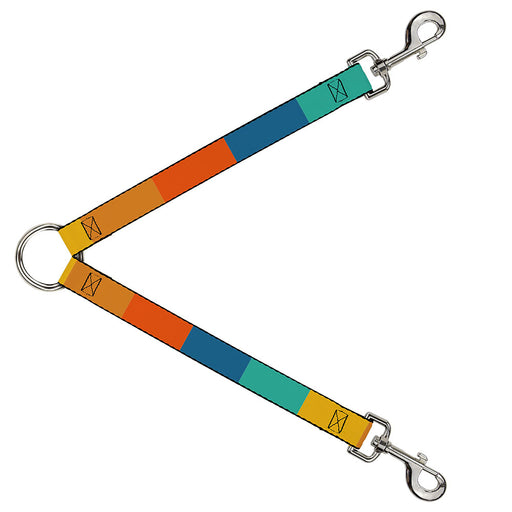 Dog Leash Splitter - Summer Essentials Color Block 2 Dog Leash Splitters Buckle-Down   