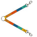 Dog Leash Splitter - Summer Essentials Color Block 2 Dog Leash Splitters Buckle-Down   