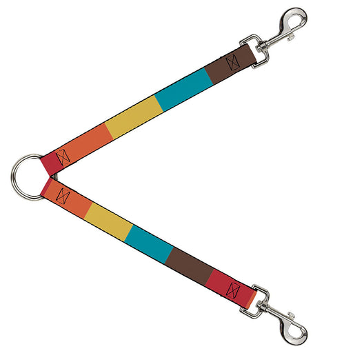 Dog Leash Splitter - Summer Essentials Color Block 9 Dog Leash Splitters Buckle-Down   