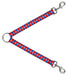 Dog Leash Splitter - Smiley Sad Face Checker Red/White/Blue Dog Leash Splitters Buckle-Down   