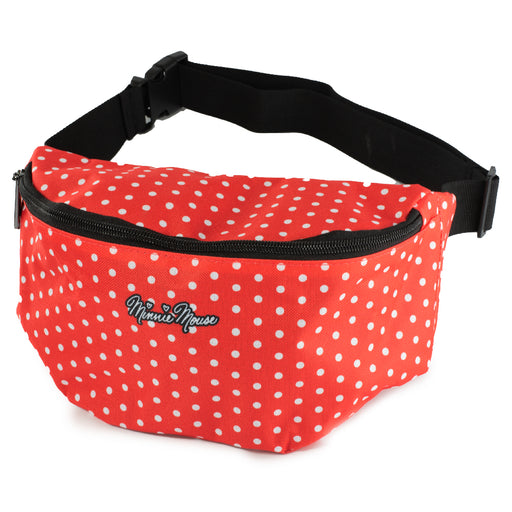 Fanny Pack - MINNIE MOUSE Script and Polka Dots Red White Black Fanny Packs Disney   