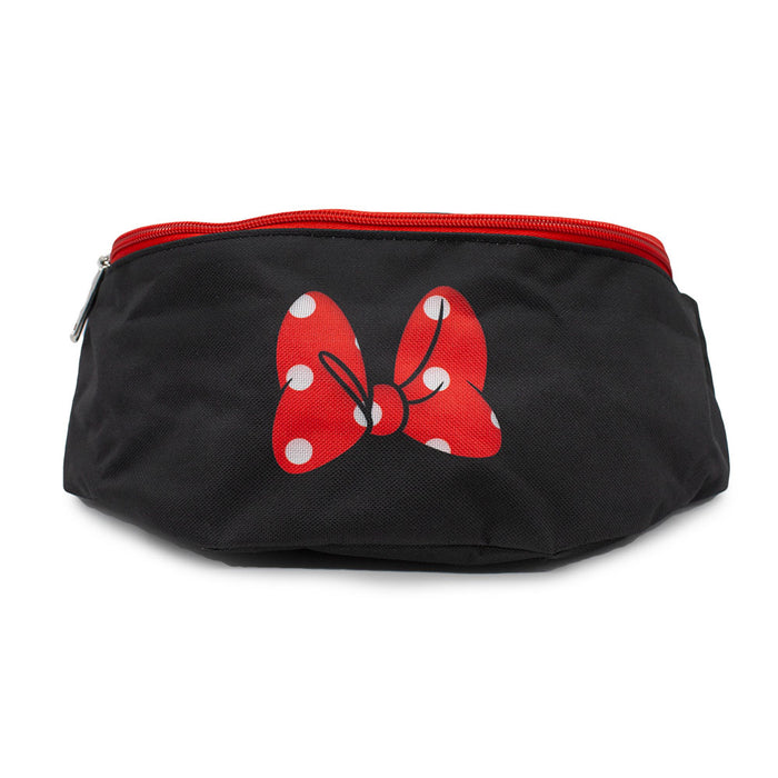 Fanny Pack - Minnie Mouse Polka Dot Bow Black Red White Fanny Packs Disney   