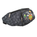 Fanny Pack - SPACE JAM 4-Player Group Pose Netting Black White Fanny Packs Looney Tunes   