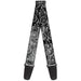 Guitar Strap - Dream Catcher Galaxy Black/White Guitar Straps Buckle-Down   